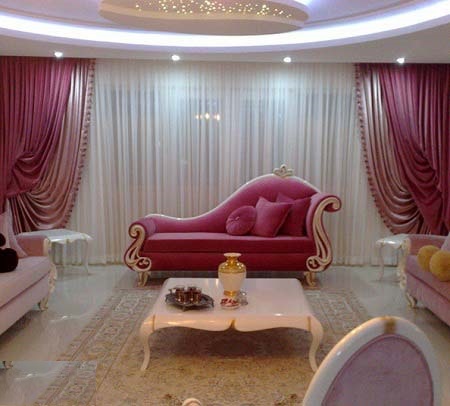 گالری مدل پرده ۲۰۱۸؛ مدل پرده سلطنتی به جنسی حریر و گیپور