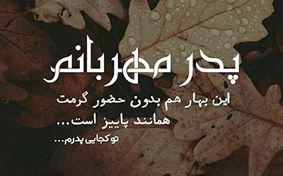 متن برای پدر از دست رفته متن برای پدر از دست رفته