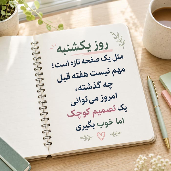 صبح یکشنبه بخیر و جملات پر انرژی