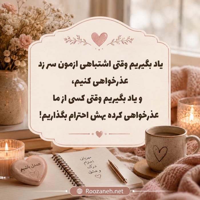 جملات بخشش گذشت و آشتی برای پایان دادن به دلخوری
