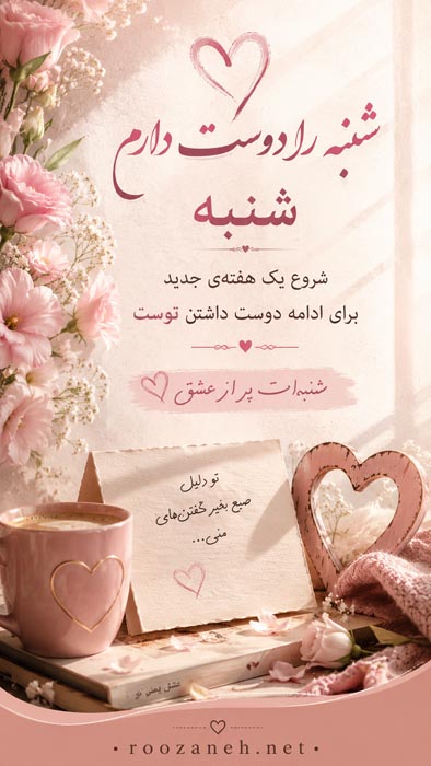 متن روز شنبه + جملات مخصوص روز شنبه روز شروع هفته کار و زندگی 7 دعای خیر برای روز شنبه