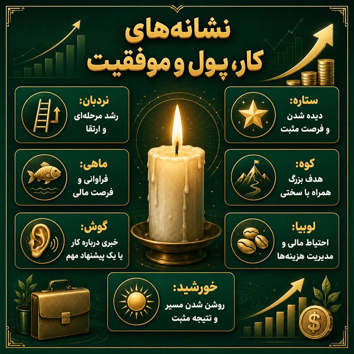 شمع روشن برای فال شمع و تعبیر رنگ شمع