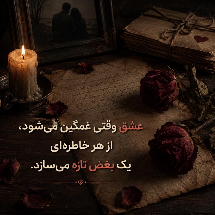 عکس نوشته تنهایی و ناراحتی