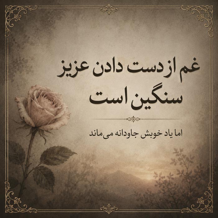 جملات فوت اقوام + متن و اشعار برای تسلیت درگذشت و فوت فامیل دور و نزدیک 8 پیام تسلیت فوت عمه و خاله