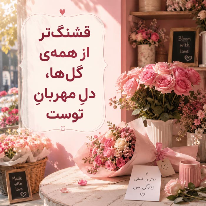 عکس نوشته پیامک کوتاه شیرین زبونی برای همسر
