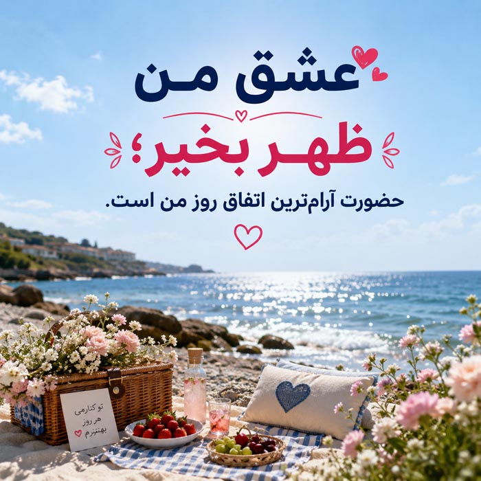 جمله کوتاه ظهر بخیر احساسی