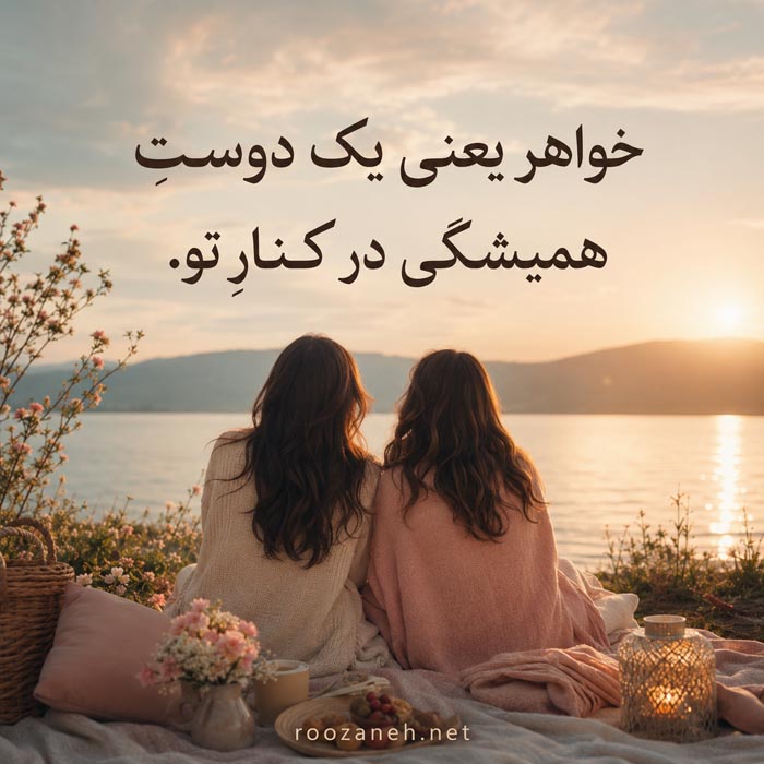 عکس نوشته دلنوشته برای خواهر عزیزم