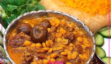 یک ترفند عالی برای خوش رنگ شدن خورش قیمه