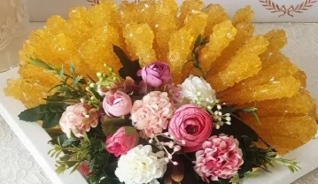 آموزش تزیین نبات سفره عقد آموزش تزیین نبات سفره عقد