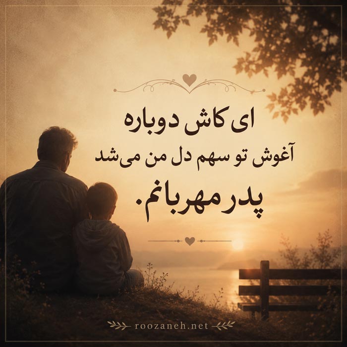 دلنوشته دختر برای پدر از دست رفته