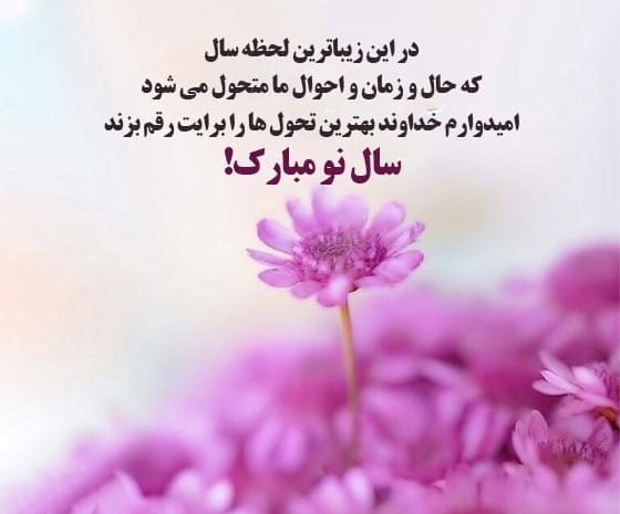 متن سنگین برای تبریک سال نو (عید شما مبارک زیبا) 3 متن سنگین برای تبریک سال نو