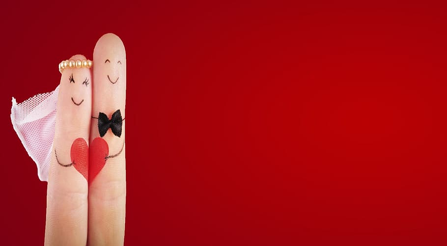 love romance animation fingers