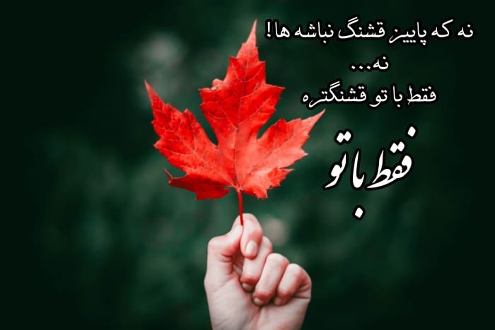 متن عاشقانه پاییزی