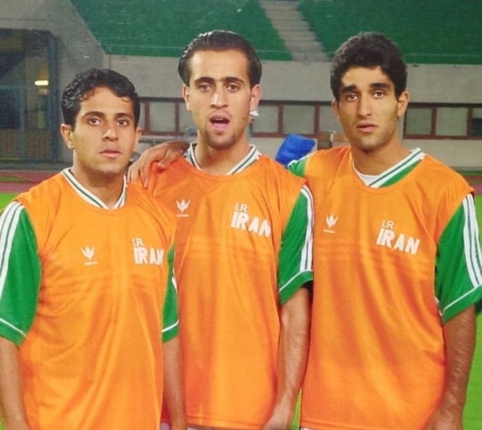 بیوگرافی پژمان جمشیدی بازیگر و فوتبالیست (از زندگی شخصی و فوتبالی تا بازیگر شدن) 4 علی کریمی و پژمان جمشیدی