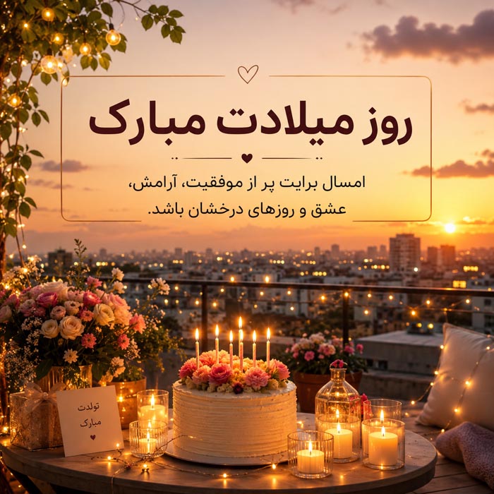 عکس نوشته تولد رفیق صمیمی