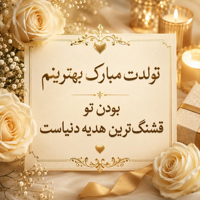 متن تولدت مبارک بهترینم؛ 40 جمله تبریک تولد برای خاص ترین آدم زندگی 3 متن کوتاه تولدت مبارک بهترینم