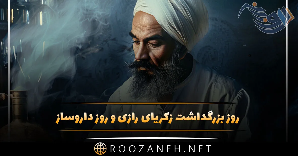 ۵ شهریور روز بزرگداشت محمدبن زکریای رازی و روز داروساز 1 روزانه سری جدید 101 1