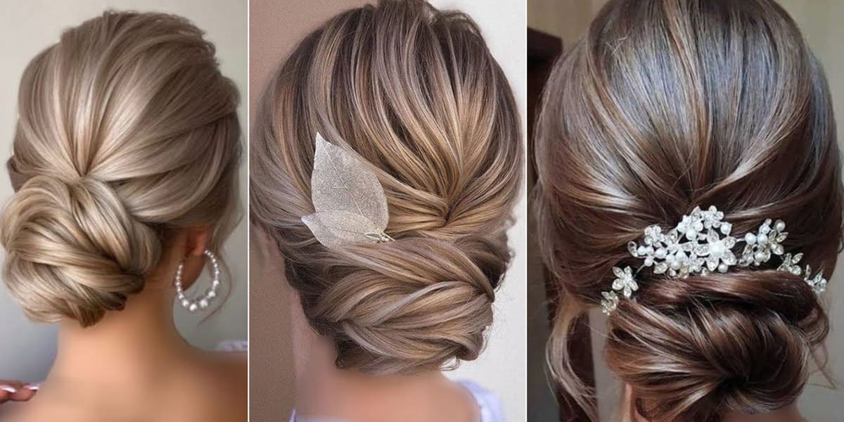 مدل های شینیون مو مخصوص عروس خانم ها و نکات مهم انجام آن (5 نوع شینیون) 6 Hair chignon models for brides 2