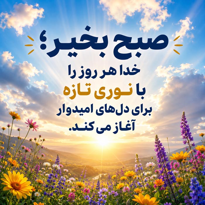 پیام صبح بخیر دوستانه شماره ۱۰