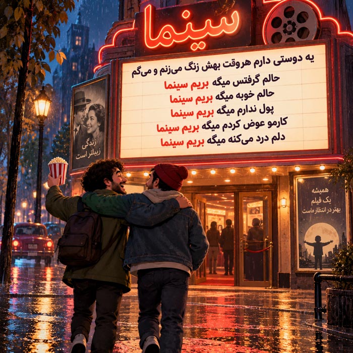 جملات زیبای تبریک روز سینما / 40 متن زیبای سینمایی به همراه عکس نوشته