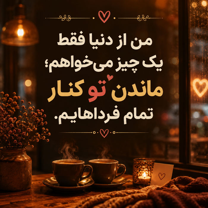 جملات عاشقانه کوتاه درباره عشق و دوست داشتن