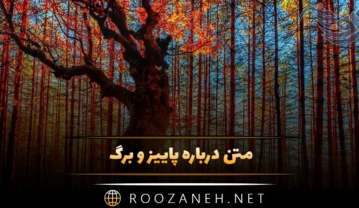 متن درباره پاییز و برگ زرد / 40 متن احساسی و خاص خزان و برگ پاییزی متن درباره پاییز و برگ زرد