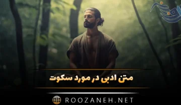 متن ادبی در مورد سکوت