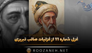 غزل شماره ۱۱ از غزلیات صائب تبریزی؛ می رسد هر دم مرا از چرخ آزاری جدا غزل شماره ۱۱ از غزلیات صائب تبریزی