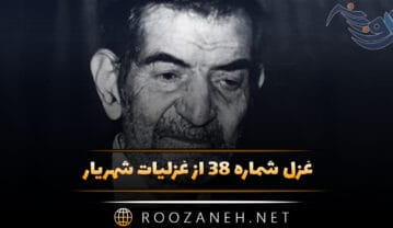 غزل شماره ۳۸ از غزلیات شهریار