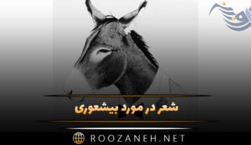 شعر در مورد بیشعوری