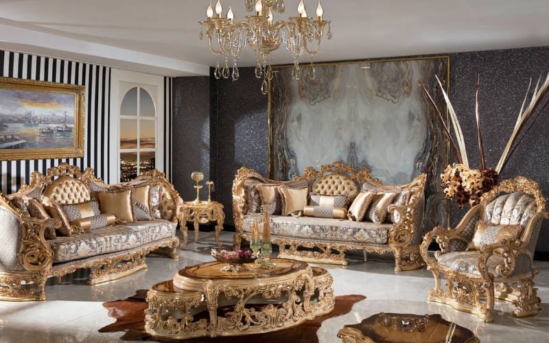 خرید مبلمان و ساخت دکوراسیون بر اساس آن (نکات مهم و اشتباهات خرید مبل) 3 مبلمان کلاسیک