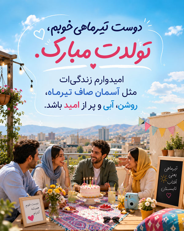 متن تبریک تولد تیر + عکس نوشته های متولدین تیر و طالع بینی و فال افرادی تیر ماهی 6 متن تبریک تولد تیر + عکس نوشته های متولدین تیر و طالع بینی و فال افرادی تیر ماهی