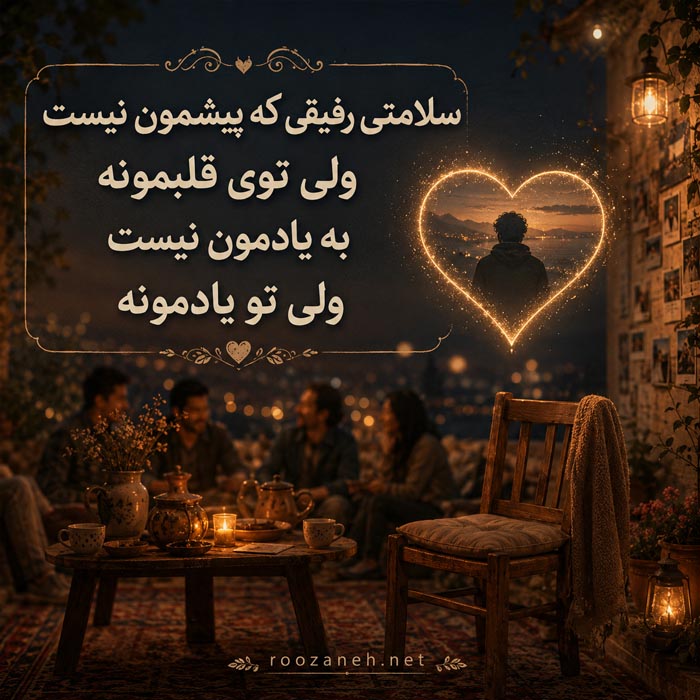 متن در مورد کنار هم بودن دوستان و جملات شادی در کنار رفیق 7 عکس نوشته دوست صمیمی و همدل