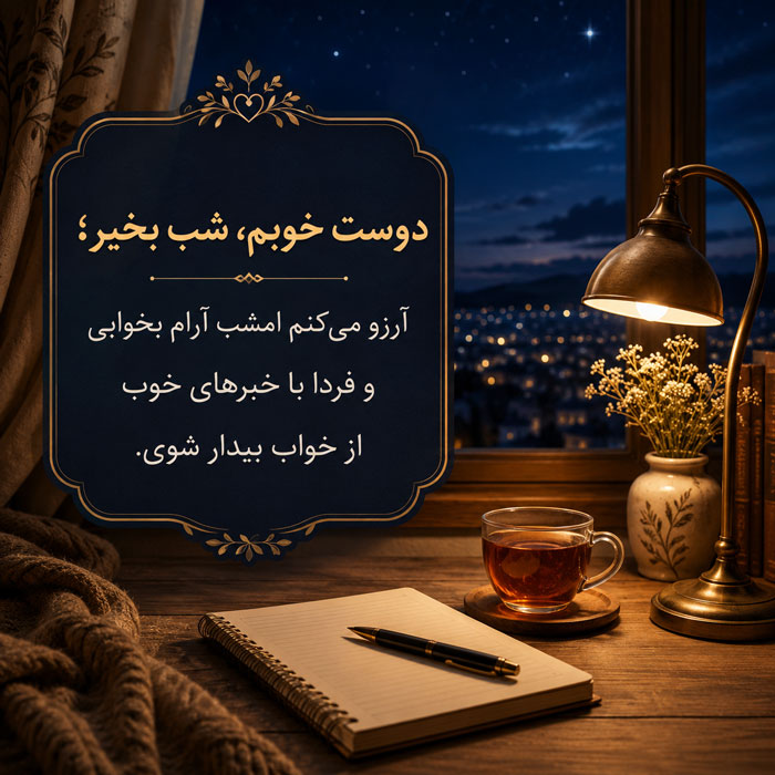 شب بخیر دوست