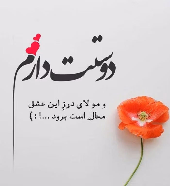 متن های خاص دوستت دارم