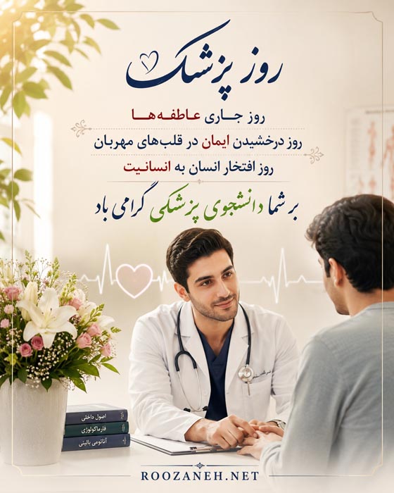 تبریک روز پزشک به دانشجویان رشته پزشکی با عکس نوشته تبریک 6 روز پزشک