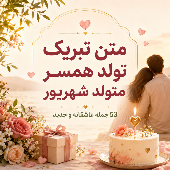 متن تبریک تولد همسر متولد شهریور (20 عکس نوشته تبریک روز تولد شهریوری) 1 متن تبریک تولد همسر متولد شهریور (20 عکس نوشته تبریک روز تولد شهریوری)