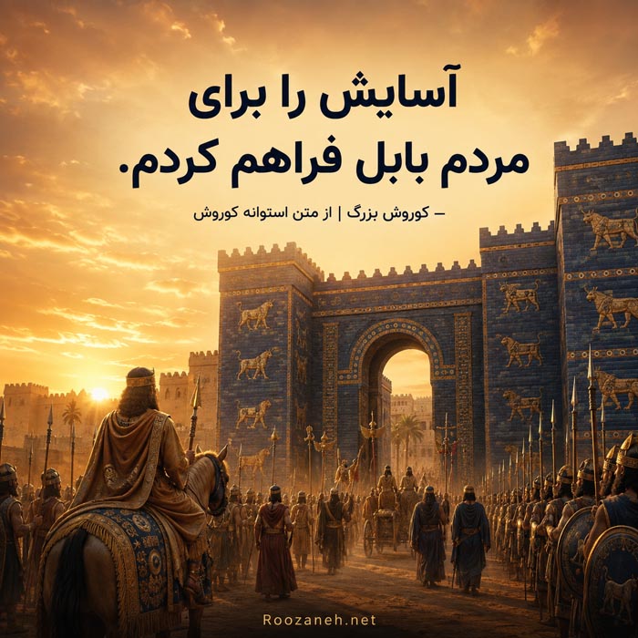 روز کوروش بزرگ و هفتم آبان
