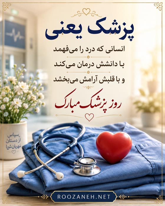 تبریک روز پزشک به دوست و رفیق {30 متن و جملات روزت مبارک دکتر} 10 تبریک روز پزشک به دوست و رفیق {30 متن و جملات روزت مبارک دکتر}