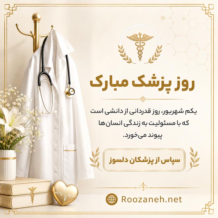 عکس نوشته ابوعلی سینا و روز پزشک