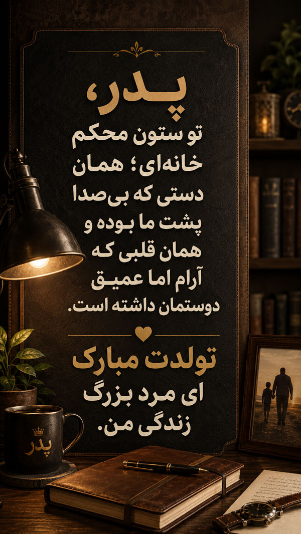 متن تبریک تولد پدر + جملات کوتاه و بلند احساسی تبریک تولد پدر عزیز 3 تولد مبارک پدر