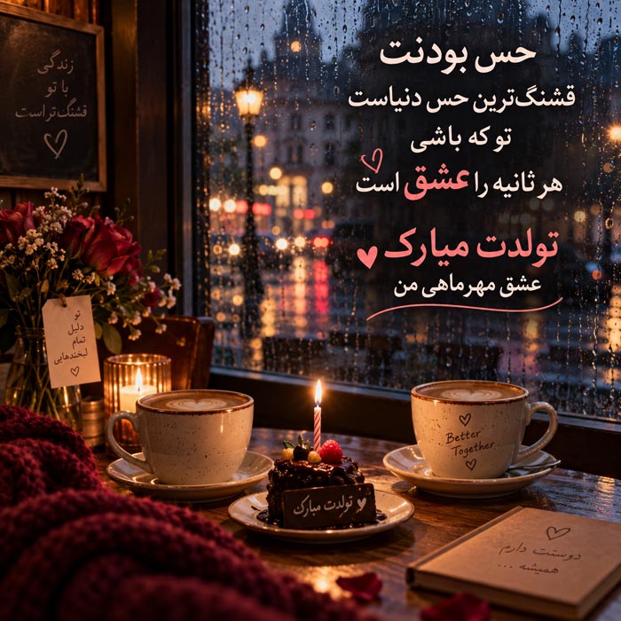 تبریک تولد عاشقانه مهر ماهی (30 جمله رمانتیک احساسی همسر متولد مهر) 7 جمله رمانتیک تولد متولد مهر