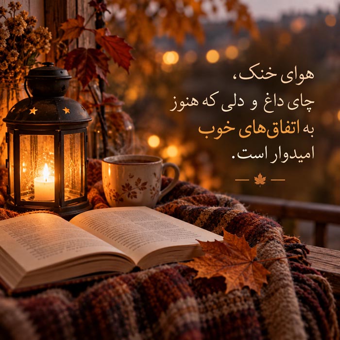متن ادبی کوتاه پاییز / 50 جمله قشنگ و احساسی فصل خزان 7 متن ادبی کوتاه پاییز / 50 جمله قشنگ و احساسی فصل خزان