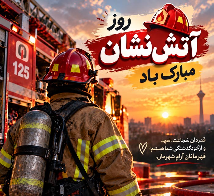 متن تبریک روز آتش نشان + عکس نوشته و جملات ویژه 7 مهر روز آتش نشان 3 متن تبریک روز آتش نشان + عکس نوشته و جملات ویژه 7 مهر روز آتش نشان