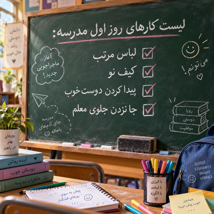 عکس نوشته مدرسه برای استوری