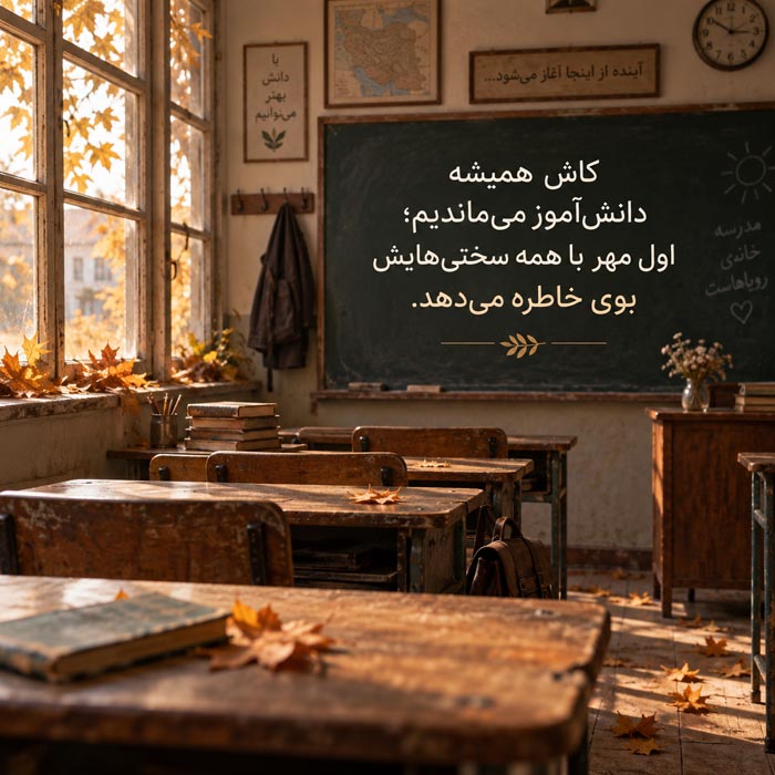 کپشن بازگشایی مدارس