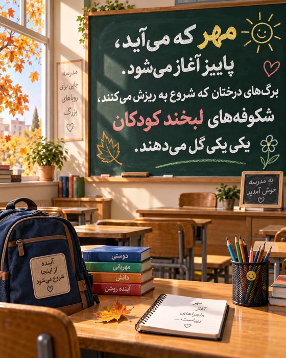 متن بازگشایی مدارس + عکس های باز شدن مدرسه در اول ماه مهر 8 متن بازگشایی مدارس + عکس های باز شدن مدرسه در اول ماه مهر