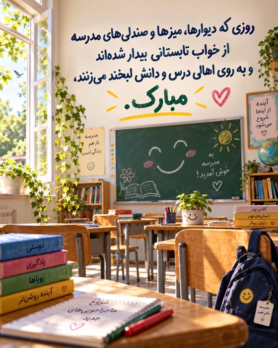 متن بازگشایی مدارس + عکس های باز شدن مدرسه در اول ماه مهر 4 متن بازگشایی مدارس + عکس های باز شدن مدرسه در اول ماه مهر