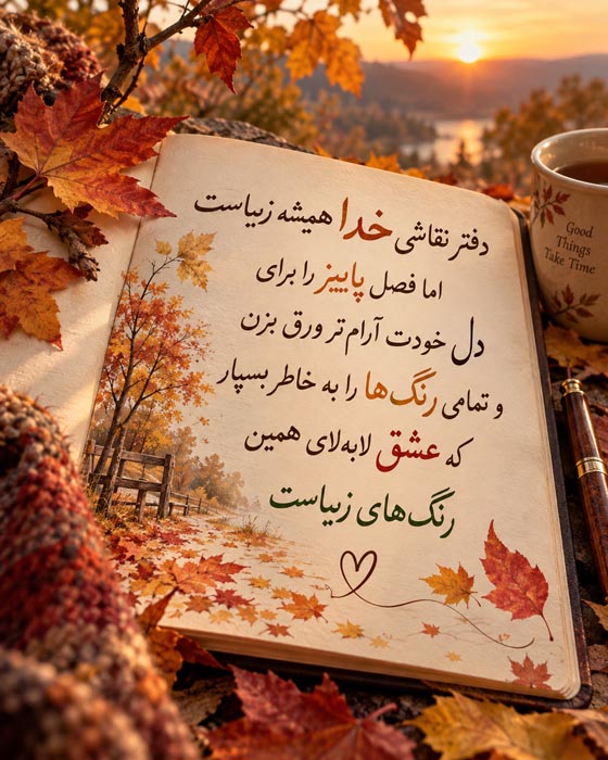 عکس نوشته و متن پاییزی 4