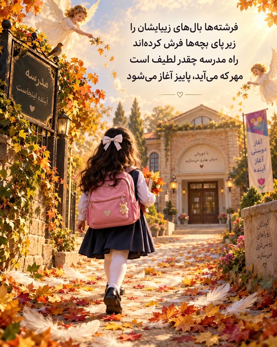 متن تبریک به مدرسه رفتن کلاس اولی ها + اس ام اس و جملات مخصوص کلاس اولی 3 عکس نوشته کلاس اولی شدن دختر